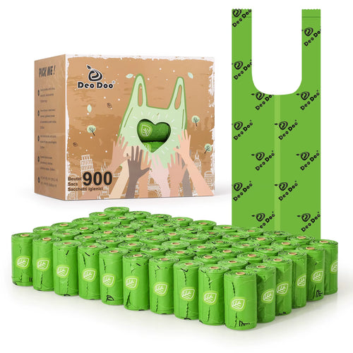 Deodoo Biodegradable Dog Poop Bags Bulk Biobase Scented Poo Bag Degradable Cat Waste Bags Eco-Friendly Doggie Bolsas Caca Perro