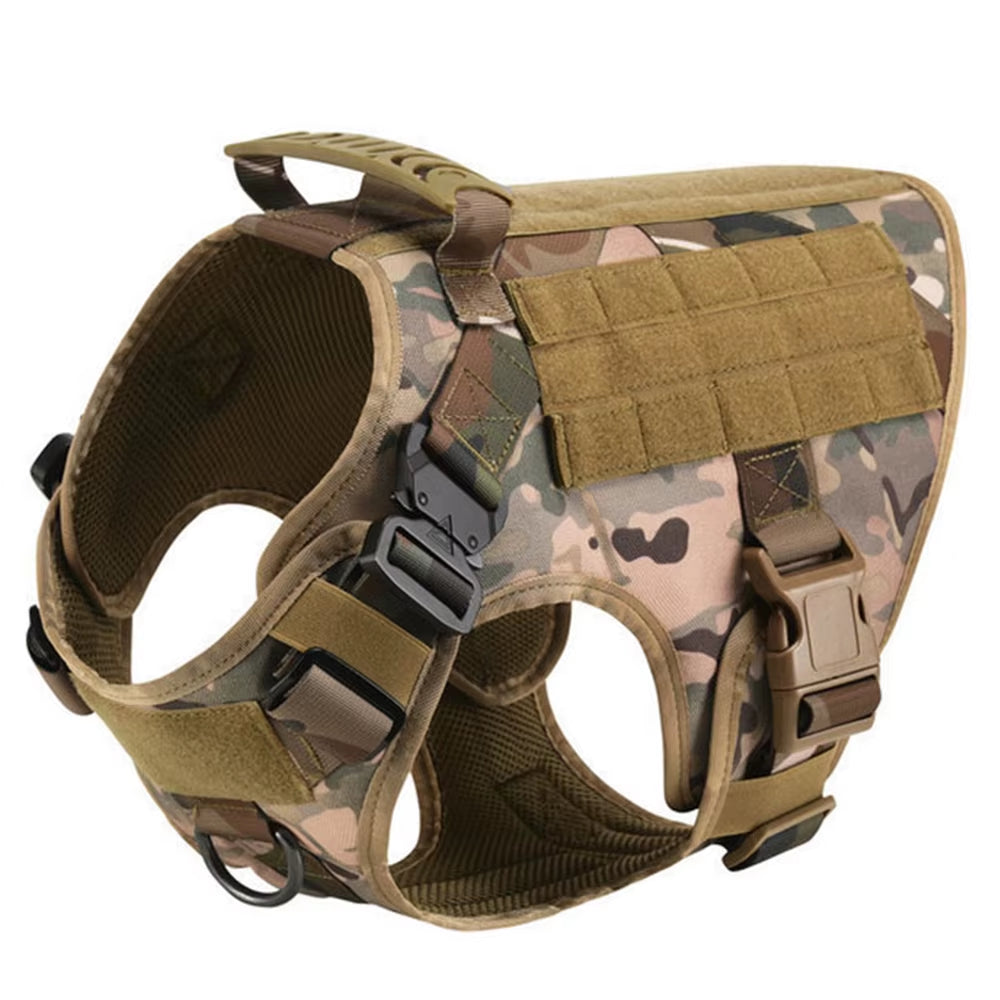 Military Large Dog Harness Training Pet Vest for French Bulldog German Shepherd Malinois Tactical Harnesses for Dogs Accessories