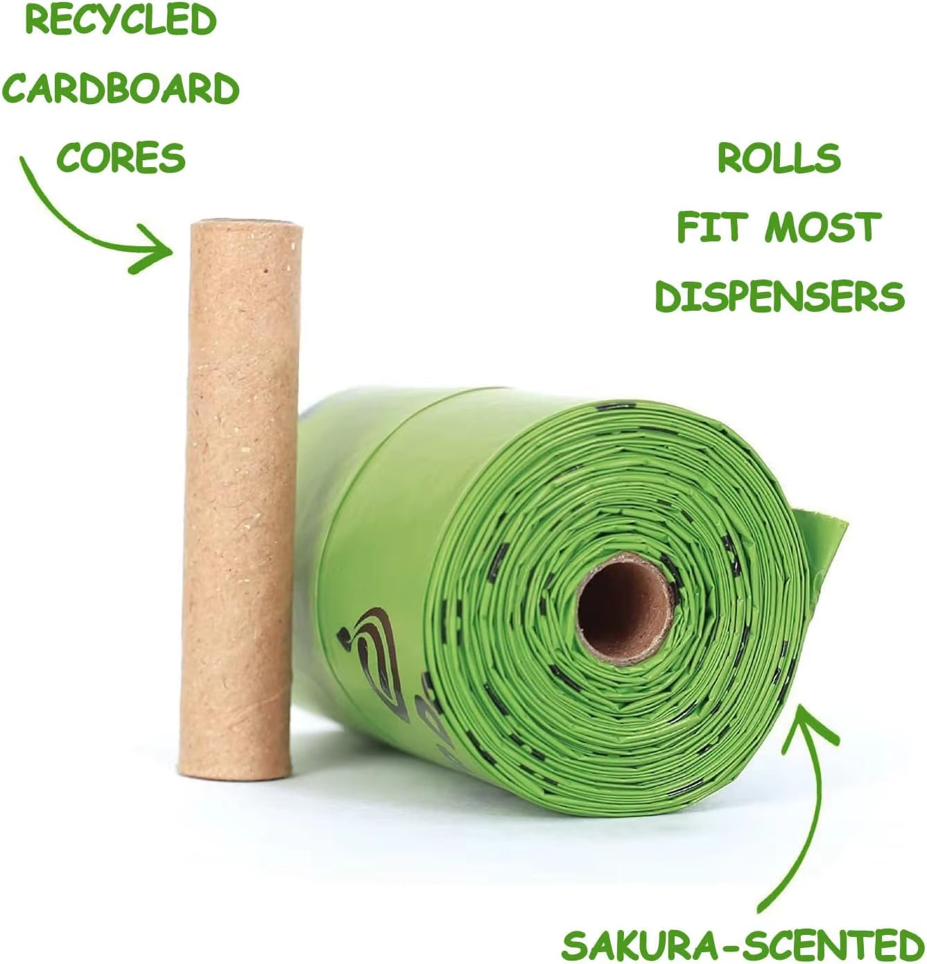 Deodoo Biodegradable Dog Poop Bags Bulk Biobase Scented Poo Bag Degradable Cat Waste Bags Eco-Friendly Doggie Bolsas Caca Perro